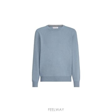 인더샵 BRUNELLO CUCINELLI 브루넬로 쿠치넬리 블루 니트