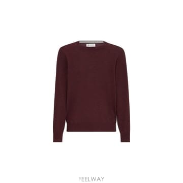 인더샵 BRUNELLO CUCINELLI 브루넬로 쿠치넬리 버건디 니트