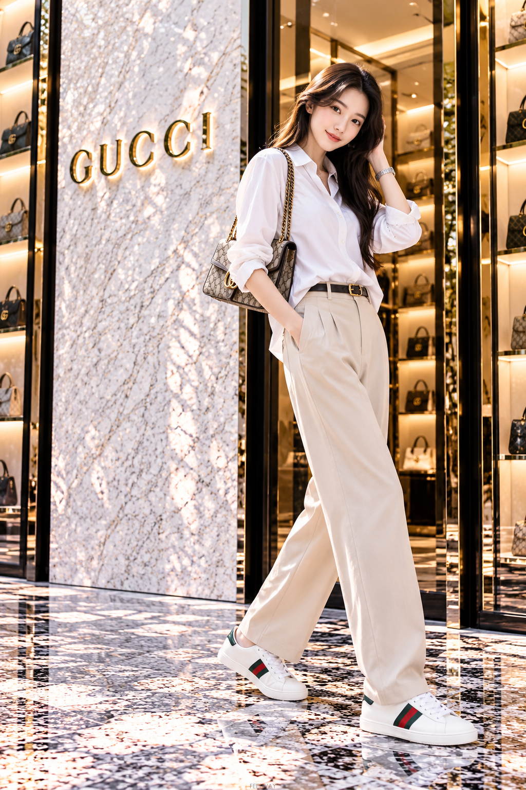 GUCCI [û�� ���Ÿ�����]�ڴ��Ϲ�ۡ� ���� ���̽� ���� ����Ŀ�� 38(250)[û�� ���Ÿ�����]���Ϲ�� ���� ���̽� ���� ����Ŀ�� 38