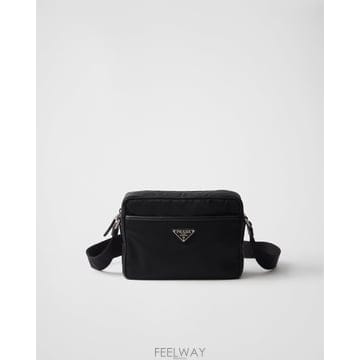 26FW 프라다 남성 리나일론 사피아노 숄더백 블랙