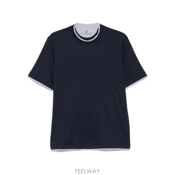 26FW 브루넬로 쿠치넬리 탑 MH8367427 CK781 BLUE