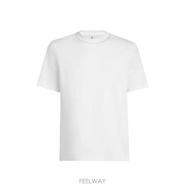 26FW 브루넬로 쿠치넬리 탑 M0B131356P CA819 WHITE