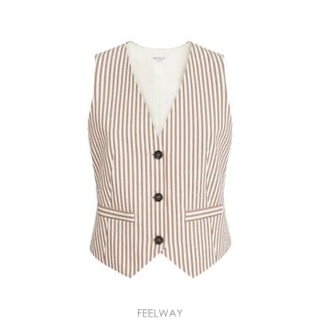 26FW 브루넬로 쿠치넬리 민소매 티셔츠 MP589D0206 C037 NEUTRALS BROWN