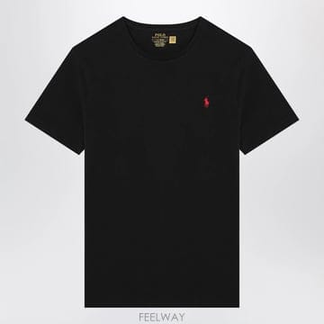 26 F/W 폴로 랄프로렌 블랙 코튼 티셔츠 710680785001C B0052527577