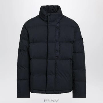 26 F/W 스톤 아일랜드 네이비 블루 다운 자켓 인 코튼 & 나일론 B0052528149