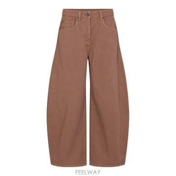 브루넬로 쿠치넬리 브라운 코튼 데님 트라우저 M0H81P4059C8 B0562521125
