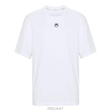 Marine Serre 26FW �������� ���� Ƽ���� MTT077A CJER0009WH10 WHITE26FW �������� ���� Ƽ���� MTT077A CJER0009WH10 WHITE