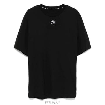 Marine Serre 26FW �������� ���� Ƽ���� MTT077A CJER0009BK99 BLACK26FW �������� ���� Ƽ���� MTT077A CJER0009BK99 BLACK