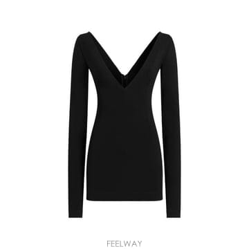 26FW 돌체앤가바나 미디 원피스 F616RT FUGKFN000 BLACK
