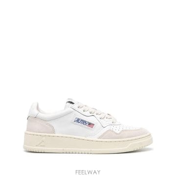 26FW 오트리 메달리스트 로우 레더 스니커즈 AULW LS33WHITE