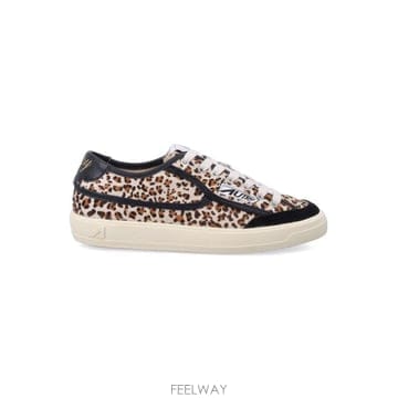 26FW 오트리 WINDSCAPE 로우 스니커즈 스웨이드 SCLWJL01 LB LEOPARD BLACK