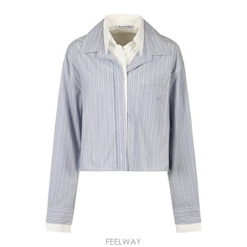 Acne 26FW ��ũ�� ��Ʃ��� ����콺 AB0048 AF2 BLUE WHITE26FW ��ũ�� ��Ʃ��� ����콺 AB0048 AF2 BLUE WHITE