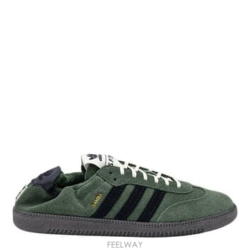 아디다스 OLIVE 레더 스니커즈 HP8257GREEN BLACK B0482515188