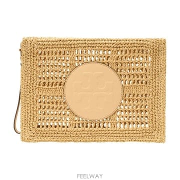 26 S/S 토리 버치 엘라스틱 클러치 백 TORY BURCH 라피아 B0731983887