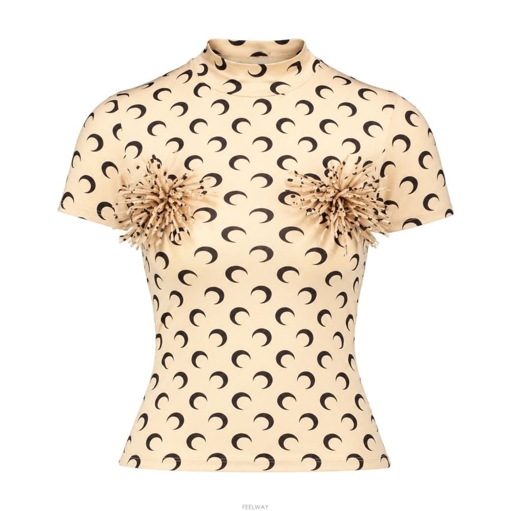 Marine Serre 26 F/W ���� ���� �� POMPONS SS ũ��� Ƽ���� ���� S B073251560326 F/W ���� ���� �� POMPONS SS ũ��� Ƽ���� ���� S B0