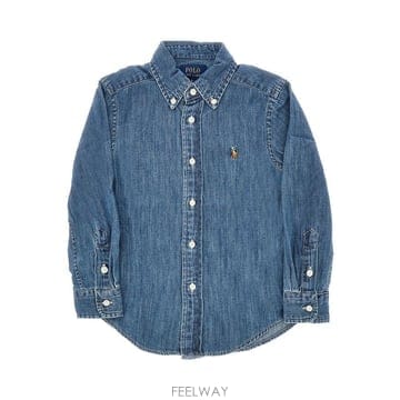 26 S/S 랄프로렌 데님 셔츠 WITH 로고 엠브로이드 KIDS ( B0132349638