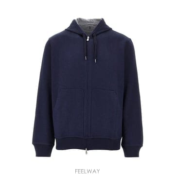 26 F/W 브루넬로 쿠치넬리 더블 저지 풀집 후드 MM8319069 B0132357980