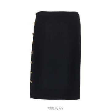 26 F/W 베르사체 스트레치 비스코스 스커트 WITH 메두사 버튼  B0132359012