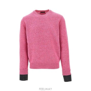 26 F/W 프라다 울 스웨터 WITH 탈착 커프스 UMF353SEA B0132503963