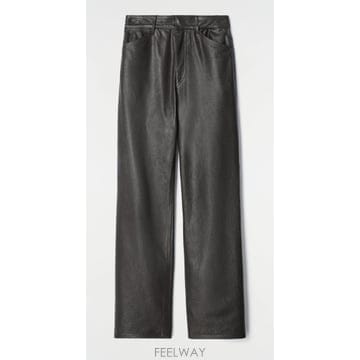 26 F/W 르메르 스트레이트 레더 팬츠 PA1327LL0225/BR B0742323541