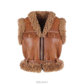 Chloe �׶�����Ÿ �ؿ� ���ο� ���� SHEARLING LEATHER VEST CH26ACG0190426O�׶�����Ÿ �ؿ� ���ο� ���� SHEARLING LEATHER VEST CH2