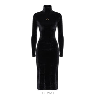 Marine Serre [S27]�������� WDR519ARJER0030BK99 ���� ���ǽ� �巹�� �տ��ǽ� �̵���ǽ� �����ǽ� �ΰ�[S27]�������� WDR519ARJER0030BK99 ���� ���ǽ� �巹�� 