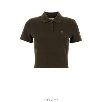 Saint Laurent [X45]���ζ� A0096PY38FT 2087 ���� ���� ���ɼ��� Olive green piquet polo[X45]���ζ� A0096PY38FT 2087 ���� ���� ���ɼ��� Olive 