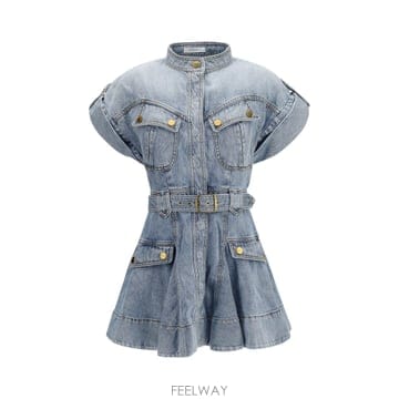 Zimmermann [K68]���Ӹ� 1480DC27R SFM ���� ���ǽ� �� �̵� �̴� �巹�� Utility Denim Mini[K68]���Ӹ� 1480DC27R SFM ���� ���ǽ� �� �̵� �̴� ��