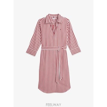 TOMMY HILFIGER 26 FW Ÿ�����ǰ� ��Ʈ������ ��Ʈ �̵� ���� �巹�� WW0WW49773 TP46057070026 FW Ÿ�����ǰ� ��Ʈ������ ��Ʈ �̵� ���� �巹�� WW0W