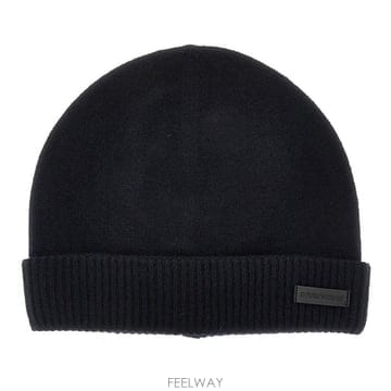 26 F/W 엠포리오 아르마니 캐시미어 비니 모자 WITH 레더 로고 B0132358394