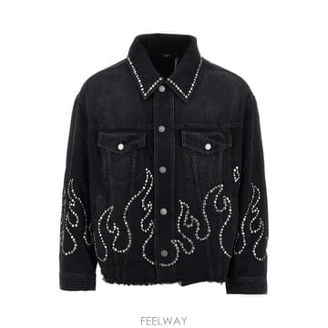 26 F/W 아미리 스터드 플레임 데님 자켓 AMOUJA1154097 B0132534618