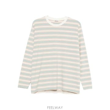 AURALEE ����   ���� �׷����Ʈ ��Ʈ������ ���� �� ������ Ƽ���� A25AP01GJ FADE BLUE STRIPE����   ���� �׷����Ʈ ��Ʈ������ ���� �� ������ Ƽ