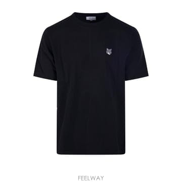 Maison Kitsune 26FW ����Ű���� ���� ��� ����Ʈ Ƽ���� PM00108KJ7025 P199 BLACK26FW ����Ű���� ���� ��� ����Ʈ Ƽ���� PM00108KJ7025 
