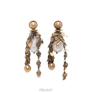 Dries Van Noten 26FW �帮�� �� ��ư �̾ 0082 018200 913 GOLD NEUTRALS26FW �帮�� �� ��ư �̾ 0082 018200 913 GOLD NEUTRA