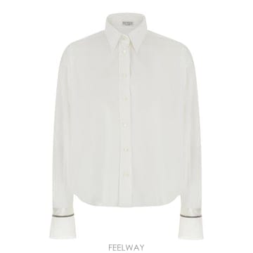 Brunello Cucinelli 26FW ���ڷ� ��ġ�ڸ� ����콺 ���� M0091M2M06C159 White26FW ���ڷ� ��ġ�ڸ� ����콺 ���� M0091M2M06C159 Wh