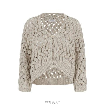 Brunello Cucinelli 26FW ���ڷ� ��ġ�ڸ� ���� Ƽ���� MEA347506CLY85 Beige26FW ���ڷ� ��ġ�ڸ� ���� Ƽ���� MEA347506CLY85 Beig