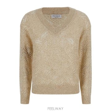Brunello Cucinelli 26FW ���ڷ� ��ġ�ڸ� ���� Ƽ���� MRG562502CEZ53 Beige26FW ���ڷ� ��ġ�ڸ� ���� Ƽ���� MRG562502CEZ53 Beig