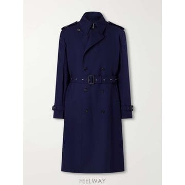 셀린느 메이페어 벨트 더블브레스티드 울 트렌치 코트 RM0EO650 B0082534900