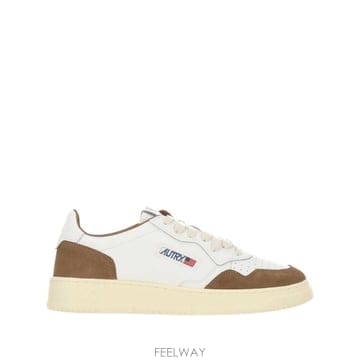 26FW 오트리 메달리스트 로우 스니커즈 AULM FT17WHT TOBACCO