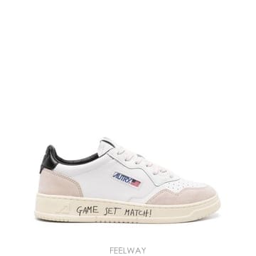 26FW 오트리 메달리스트 로우 스니커즈 AULM MA04WHT BLACK