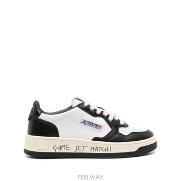 26FW 오트리 메달리스트 로우 스니커즈 AULM BH02WHT BLACK