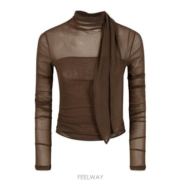 Lemaire 26FW ���޸� �߷����� ��ī�� ž TS0053 LJ1070BR423 CACAO26FW ���޸� �߷����� ��ī�� ž TS0053 LJ1070BR423 CACA