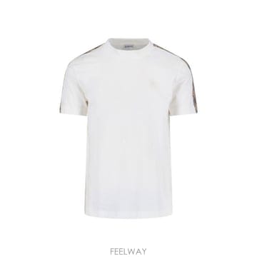Burberry 27SS ������ üũ Ʈ���� ��ư Ƽ���� 8106246 B8764 WHITE27SS ������ üũ Ʈ���� ��ư Ƽ���� 8106246 B8764 WHIT