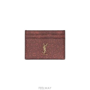 26FW 생로랑 지갑 837663EABMR 5763 RUST ROSE BLACK