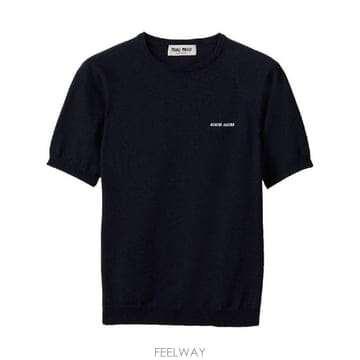 Miu Miu �׶�����Ÿ �ؿ� �̿�̿� ���� WOOL CREWNECK ������ MMLA6316WJF0008�׶�����Ÿ �ؿ� �̿�̿� ���� WOOL CREWNECK ������ MML