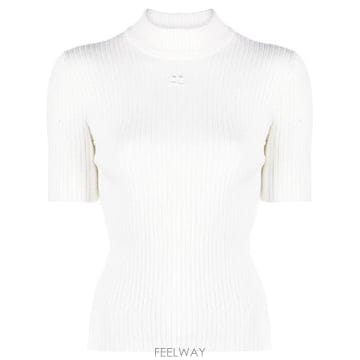 COURREGES �׶�����Ÿ �ؿ� �ٷ��� ���� LOGO HIGH NEK ž PERMPU026FI00010001�׶�����Ÿ �ؿ� �ٷ��� ���� LOGO HIGH NEK ž PERMPU026