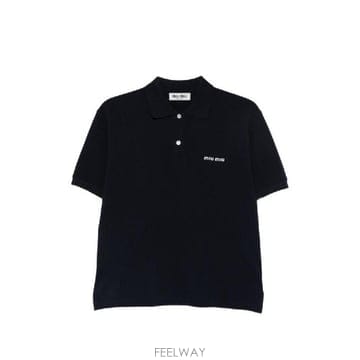 Miu Miu �׶�����Ÿ �ؿ� �̿�̿� ���� PIQUET COTTON POLO ���� MJN53514RWF0008�׶�����Ÿ �ؿ� �̿�̿� ���� PIQUET COTTON POLO ���� 
