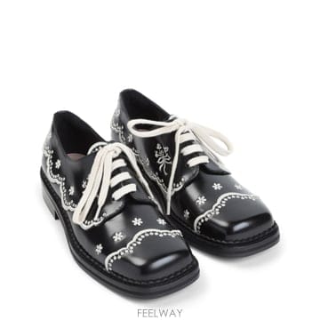 Simone Rocha [D14]�ø� �λ� BRG210740 BLACK CREAM ���� ���� ���̽������� ��ī�� Simone Roc[D14]�ø� �λ� BRG210740 BLACK CREAM ���� ���� ���̽�