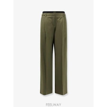 [N85]로에베 S359Y04XKX 여성 트라우저 바지 팬츠 면바지 LOEWE Wool trousers wi
