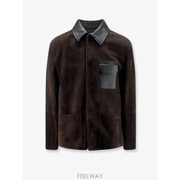 Loewe [N85]�ο��� H526Y34LDU ���� ���� �������� ��Ʈ �е� LOEWE Suede jacket with[N85]�ο��� H526Y34LDU ���� ���� �������� ��Ʈ �е� LO
